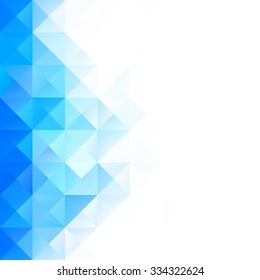 Blue Grid Mosaic Background, Creative Design Templates