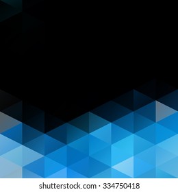 Blue Grid Mosaic Background, Creative Design Templates