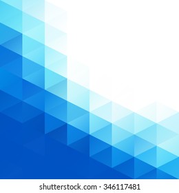 Blue Grid Mosaic Background, Creative Design Templates