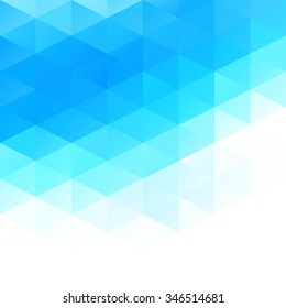 Blue Grid Mosaic Background, Creative Design Templates