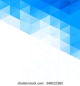 Blue Grid Mosaic Background, Creative Design Templates