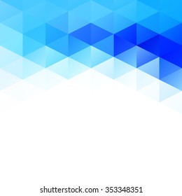 Blue Grid Mosaic Background, Creative Design Templates
