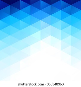 Blue Grid Mosaic Background, Creative Design Templates