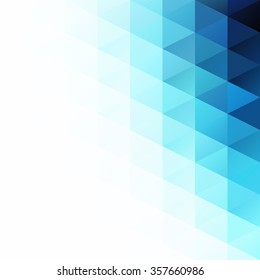 Blue Grid Mosaic Background, Creative Design Templates