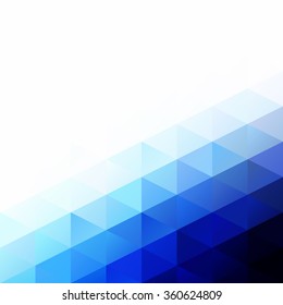Blue Grid Mosaic Background, Creative Design Templates