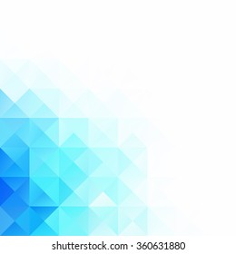 Blue Grid Mosaic Background, Creative Design Templates