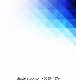 Blue Grid Mosaic Background, Creative Design Templates