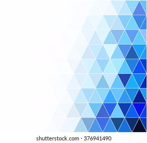Blue Grid Mosaic Background, Creative Design Templates
