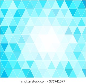 Blue Grid Mosaic Background, Creative Design Templates
