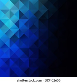 Blue Grid Mosaic Background, Creative Design Templates
