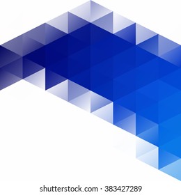 Blue Grid Mosaic Background, Creative Design Templates