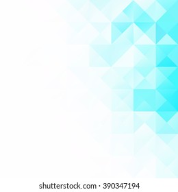 Blue Grid Mosaic Background, Creative Design Templates