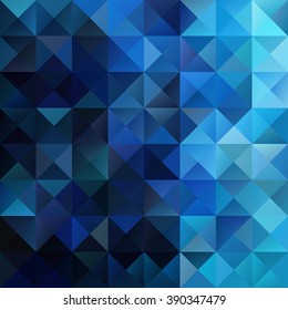 Blue Grid Mosaic Background, Creative Design Templates