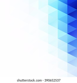 Blue Grid Mosaic Background, Creative Design Templates