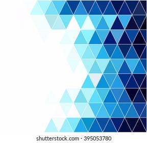 Blue Grid Mosaic Background, Creative Design Templates