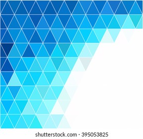 Blue Grid Mosaic Background, Creative Design Templates