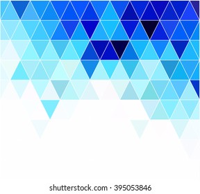 Blue Grid Mosaic Background, Creative Design Templates