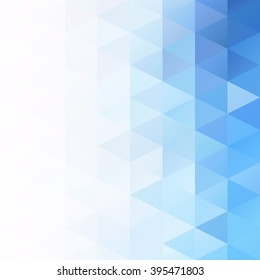 Blue Grid Mosaic Background, Creative Design Templates