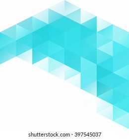 Blue Grid Mosaic Background, Creative Design Templates