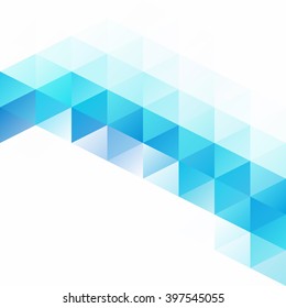Blue Grid Mosaic Background, Creative Design Templates