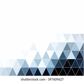 Blue Grid Mosaic Background, Creative Design Templates