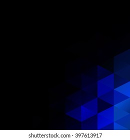 Blue Grid Mosaic Background, Creative Design Templates