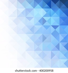 Blue Grid Mosaic Background, Creative Design Templates
