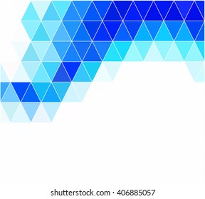 Blue Grid Mosaic Background, Creative Design Templates