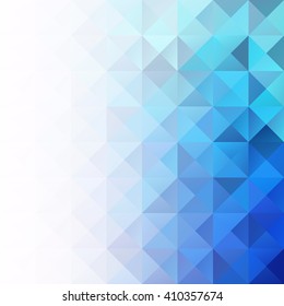Blue Grid Mosaic Background, Creative Design Templates
