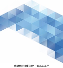 Blue Grid Mosaic Background, Creative Design Templates