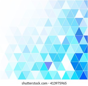 Blue Grid Mosaic Background, Creative Design Templates