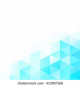 Blue Grid Mosaic Background, Creative Design Templates