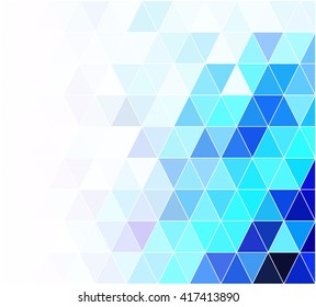 Blue Grid Mosaic Background, Creative Design Templates