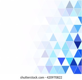 Blue Grid Mosaic Background, Creative Design Templates