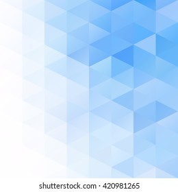 Blue Grid Mosaic Background, Creative Design Templates
