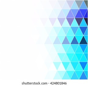 Blue Grid Mosaic Background, Creative Design Templates