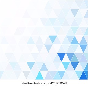 Blue Grid Mosaic Background, Creative Design Templates