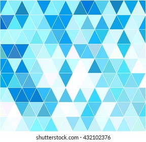 Blue Grid Mosaic Background, Creative Design Templates