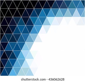 Blue Grid Mosaic Background, Creative Design Templates