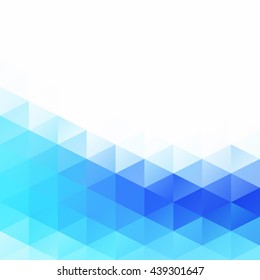 Blue Grid Mosaic Background, Creative Design Templates