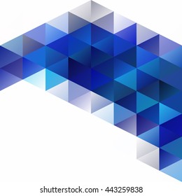 Blue Grid Mosaic Background, Creative Design Templates