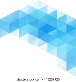 Blue Grid Mosaic Background, Creative Design Templates