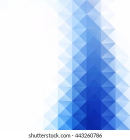Blue Grid Mosaic Background, Creative Design Templates