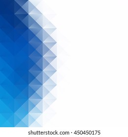Blue Grid Mosaic Background, Creative Design Templates