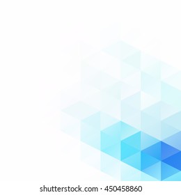 Blue Grid Mosaic Background, Creative Design Templates