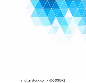 Blue Grid Mosaic Background, Creative Design Templates