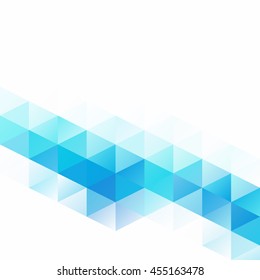 Blue Grid Mosaic Background, Creative Design Templates