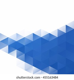 Blue Grid Mosaic Background, Creative Design Templates