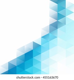 Blue Grid Mosaic Background, Creative Design Templates