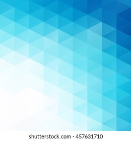Blue Grid Mosaic Background, Creative Design Templates
